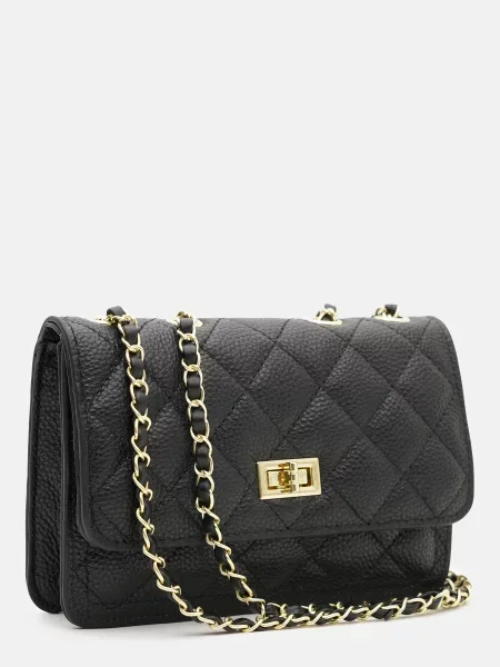 Кожаный клатч Borsa Leather черный