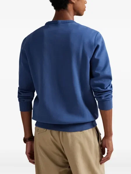 Шапка с козирки Polo Ralph Lauren бродирана на райета кепър синьо