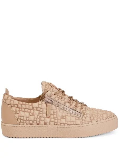 Sneakerși Giuseppe Zanotti cu tepi maro