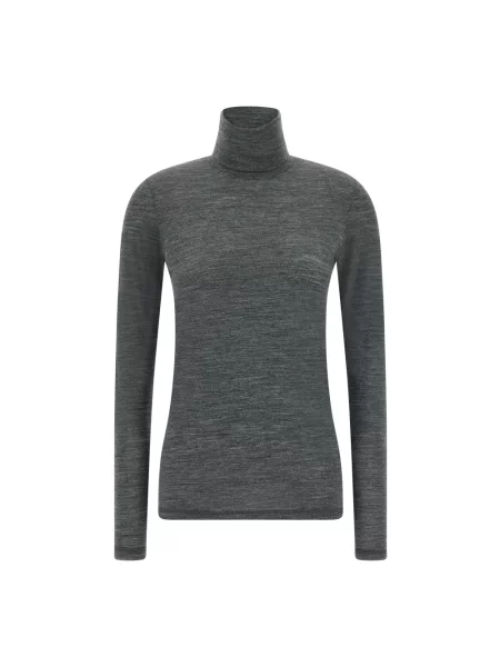 Top Jil Sander wełniany szary