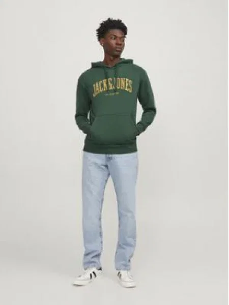 Jack&Jones Mikina Josh Zelená Standard Fit žlutá