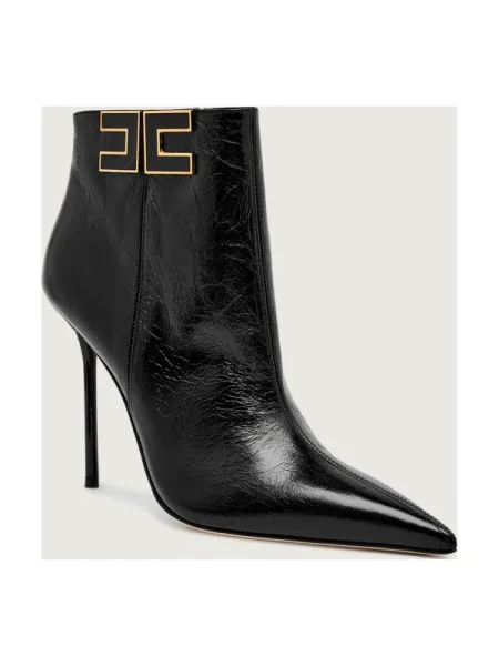 Elisabetta Franchi De piele botine cu subțire negru