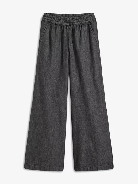Jeansy wide leg high waist czarne