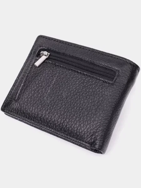 Кожаный кошелек St Leather Accessories черный