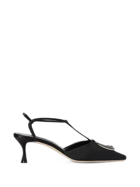 Pantofi cu toc Manolo Blahnik cu cataramă negru