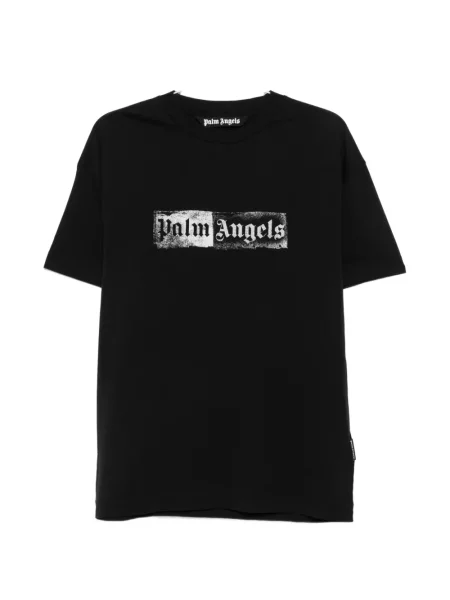 Tricou Palm Angels cu autograf negru