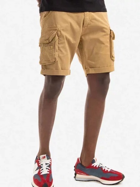 Pantaloni scurți Alpha Industries scurte bej