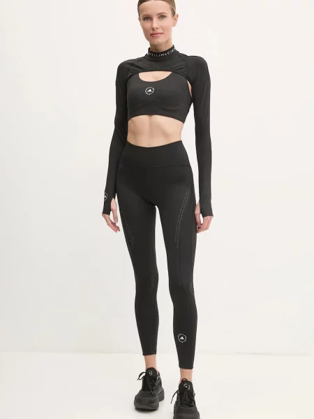 Однотонные леггинсы Adidas By Stella Mccartney черные