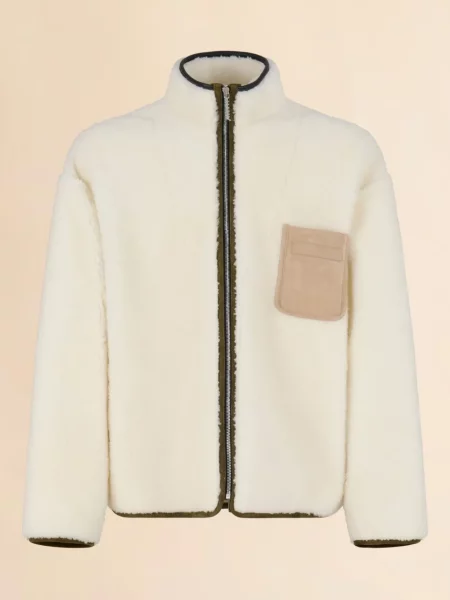 Geacă bomber Marni din fleece alb