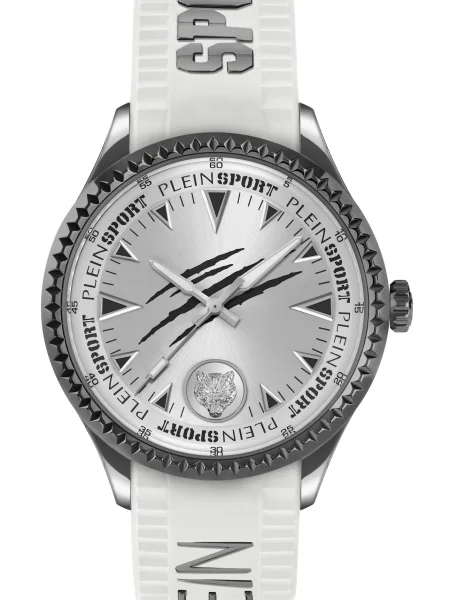 Plein Sport Analogové hodinky LINEMAN antracitová / stříbrná bílá