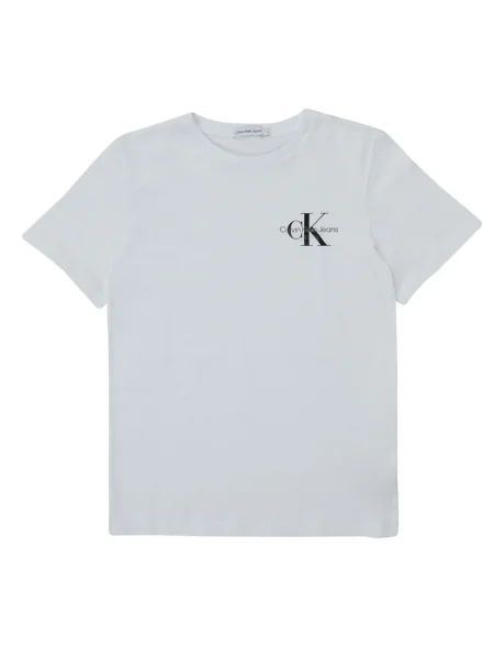 Tricou copii Calvin Klein Jeans alb
