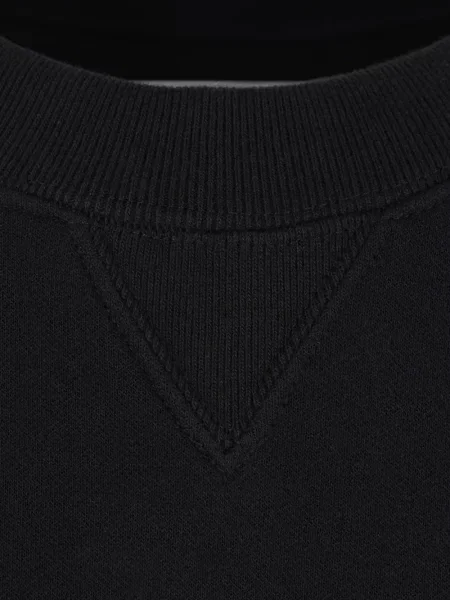 Pulover Sacai cu decolteu rotund negru