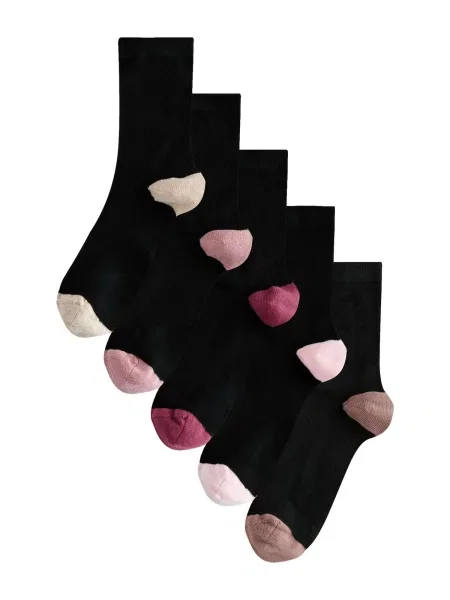 Next Șosete bej amestecat / rosé / roz pudră negru