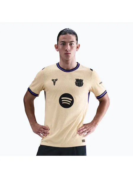 Мъжка футболна тениска Nike FC Barcelona Match Away team gold/team gold/persian violet/black черно