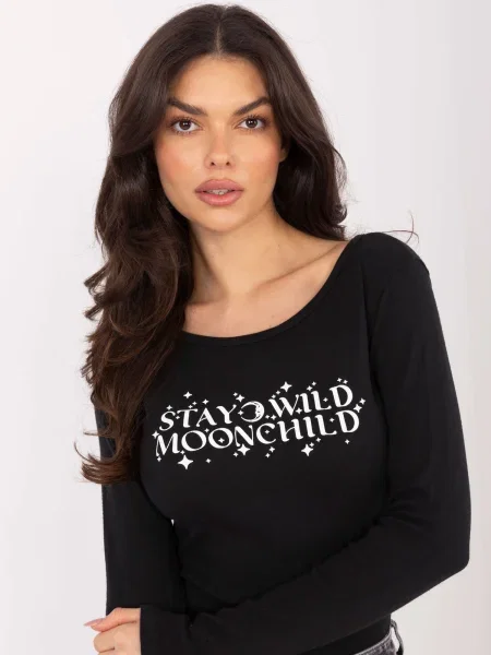 Блуза Factory Price с надписи черно