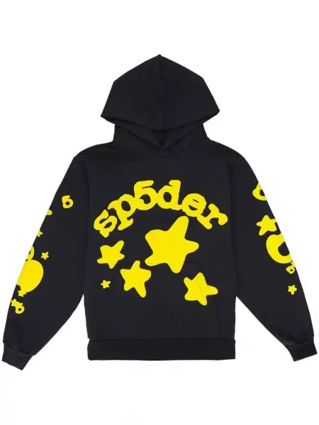 Hoodie Sp5der μαύρο