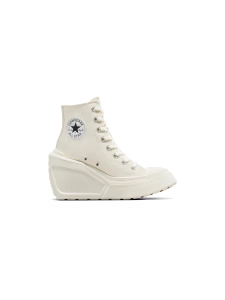 Trampki Converse Chuck 70 De Luxe Wedge Egret/ Black/ White EUR białe
