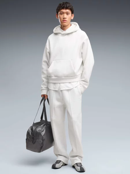 Флисовые спортивные штаны Puma белые