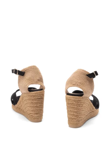 Espadrile Castaner cu cataramă cu bretele negru