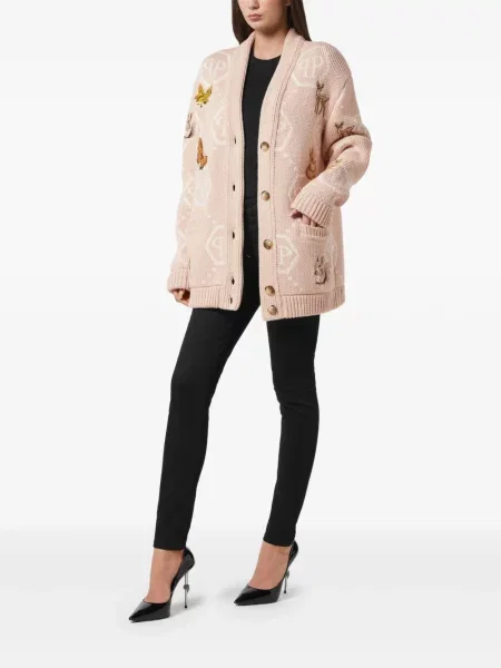 Cardigan Philipp Plein cu broderie