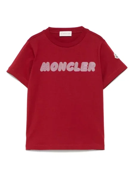 Koszulka dziecięca Moncler Enfant czerwona