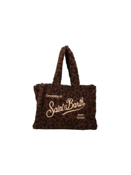 Torebka Mc2 Saint Barth typu teddy brązowa