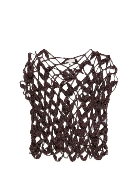 Croșetat top Antonelli maro