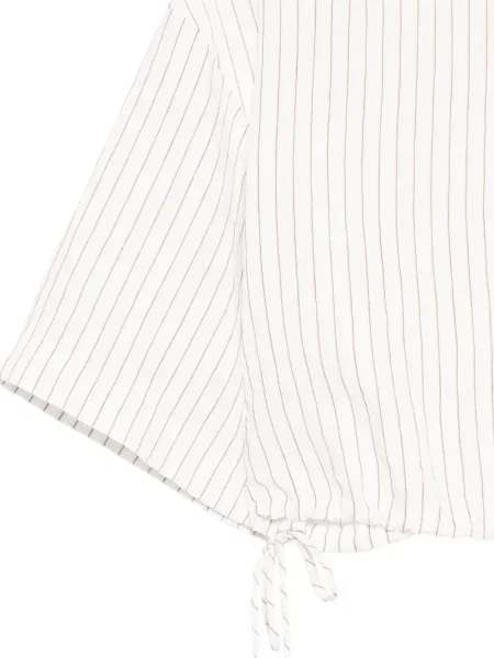 Crop top Patrizia Pepe w paski biały