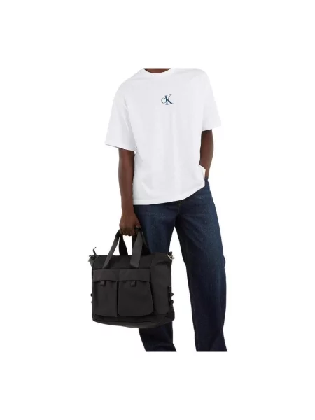 Tricou Calvin Klein Jeans alb