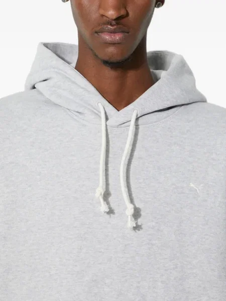 Hoodie Puma με κέντημα γκρι