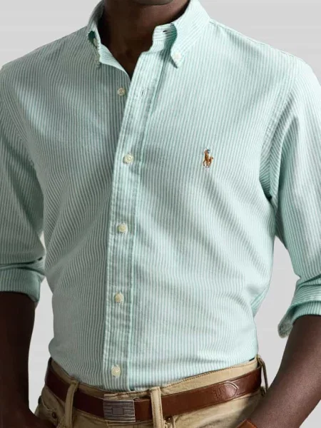 Koszula casualowa o kroju regular fit z czystej bawełny Polo Ralph Lauren zielona