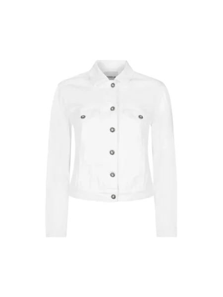 Kurtka jeansowa Dondup biała