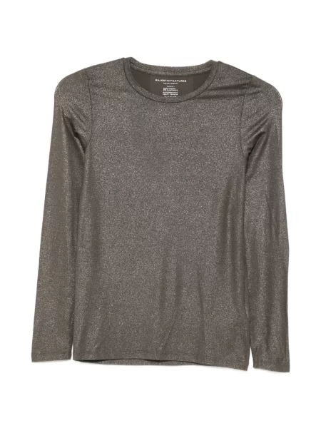 Lung tricou Majestic Filatures gri