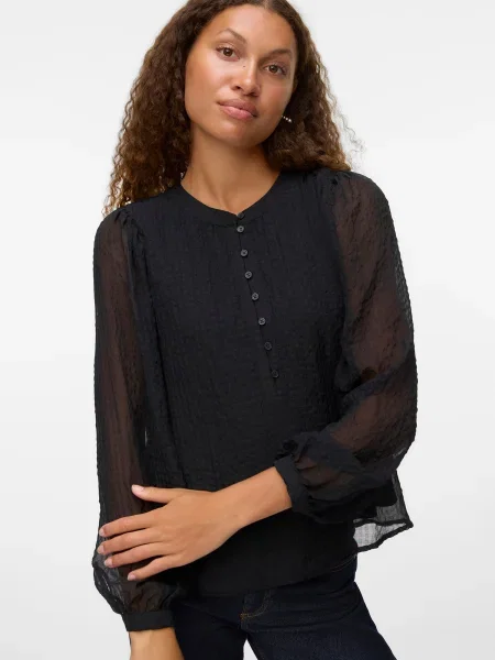 VERO MODA Bluză VMPETRA' negru