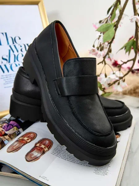 Mocasini Resti negru