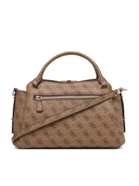 Guess Ročna torba Yvonne Logo rjava