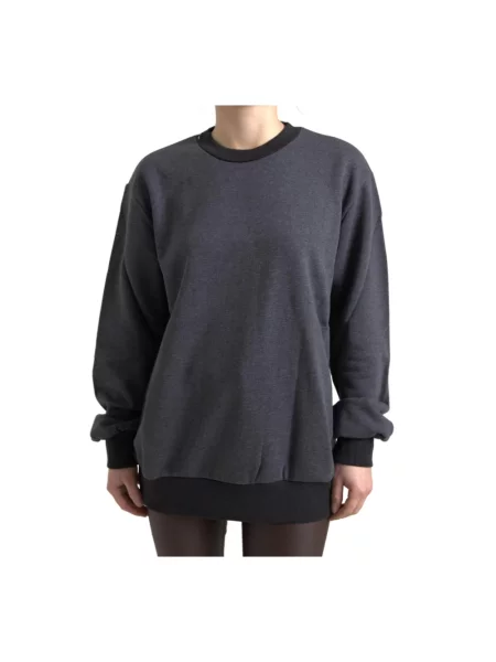 Bluza Dolce And Gabbana z okrągłym dekoltem szara