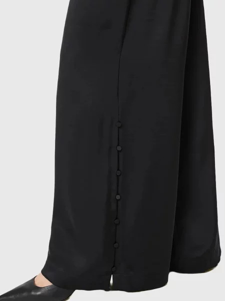 Широкие брюки Allsaints черные