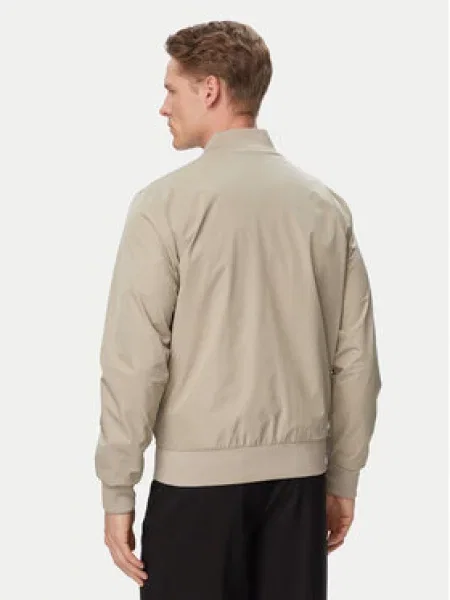 Calvin Klein Prechodná bunda MATTE hnedá béžová