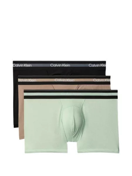 Boxeri Calvin Klein Underwear cu autograf verde