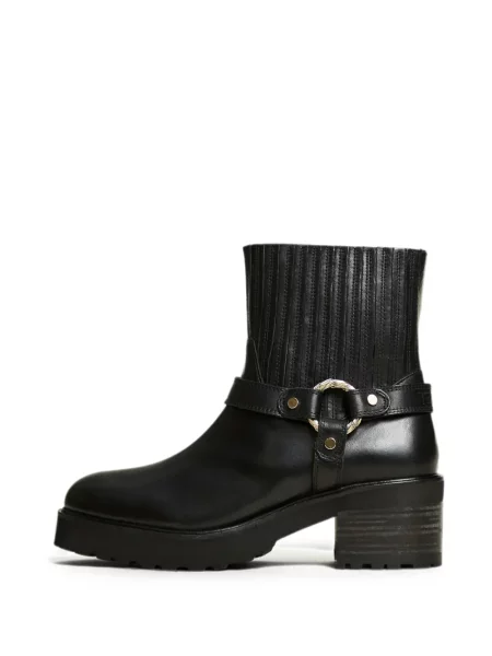 Scurt botine Twinset din piele negru
