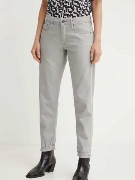 Дънки G-Star Raw със стандартна талия сиво