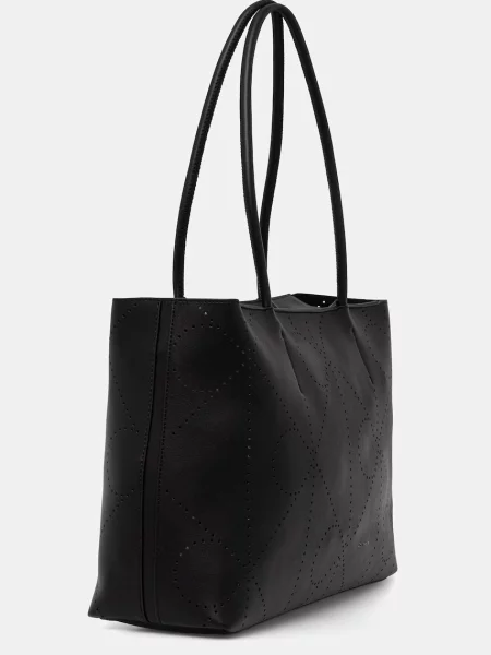 Calvin Klein Kabelka Emblem Aop Perfor Lthr Tote čierna