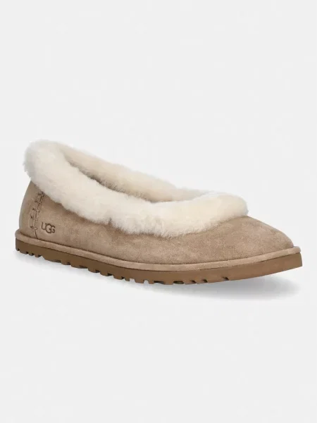 Balerinke iz semiša UGG W Zora Ballet Flat bež