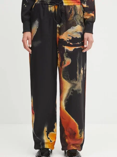 Pantaloni de trening Aop Sport Uniform Track cu imprimeu negru