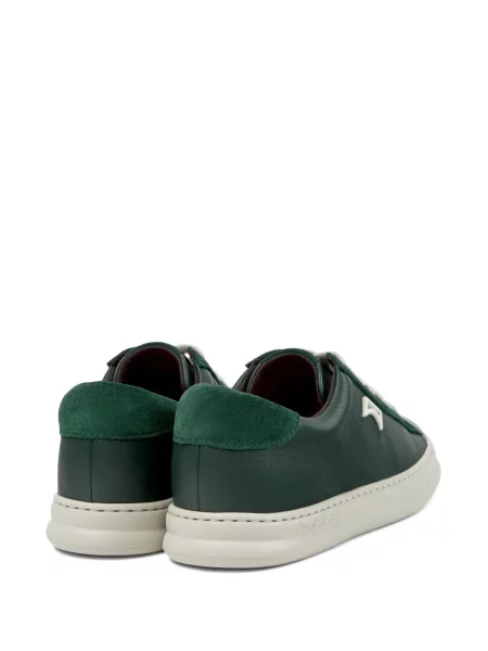 Sneakerși Camper din piele de căprioară verde
