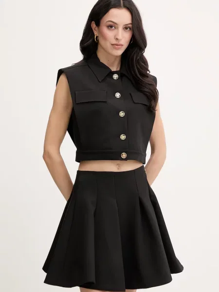 Karl Lagerfeld kamizelka jednorzędowa czarna