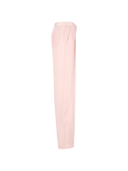Pantaloni Tom Ford din satin roz