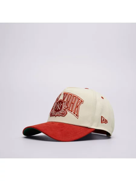 New Era Czapka Wordmark Suede Eframe Nyy New York Yankees beżowa