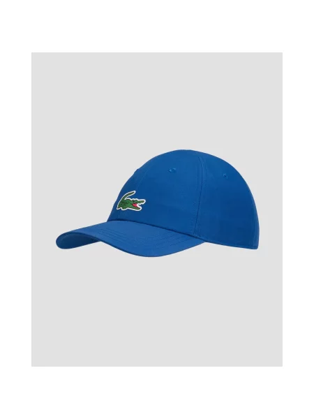 Czapka z daszkiem Lacoste black niebieska